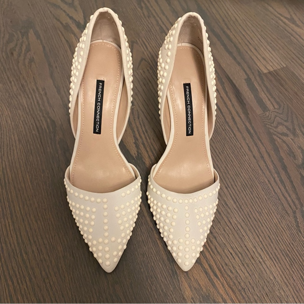 Brand new leather French connection studded d'orsay heel pumps 👠 10 / 41